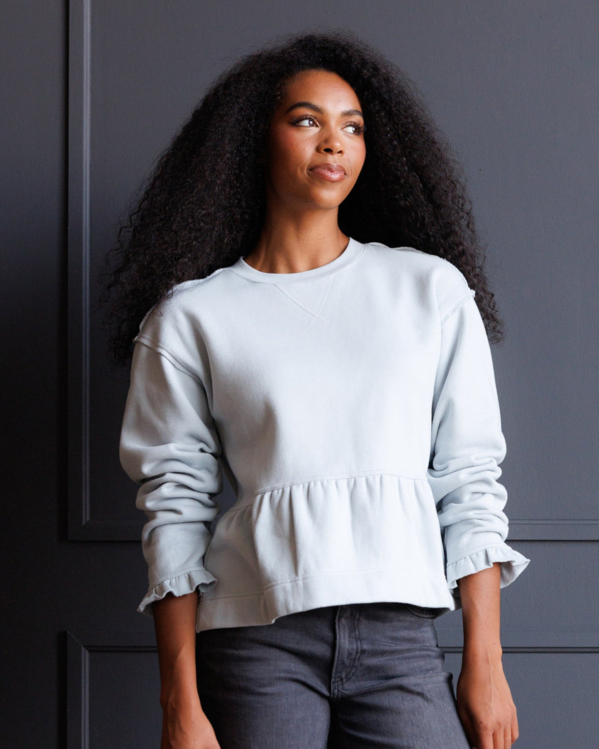 Country Peplum Crew Downeast