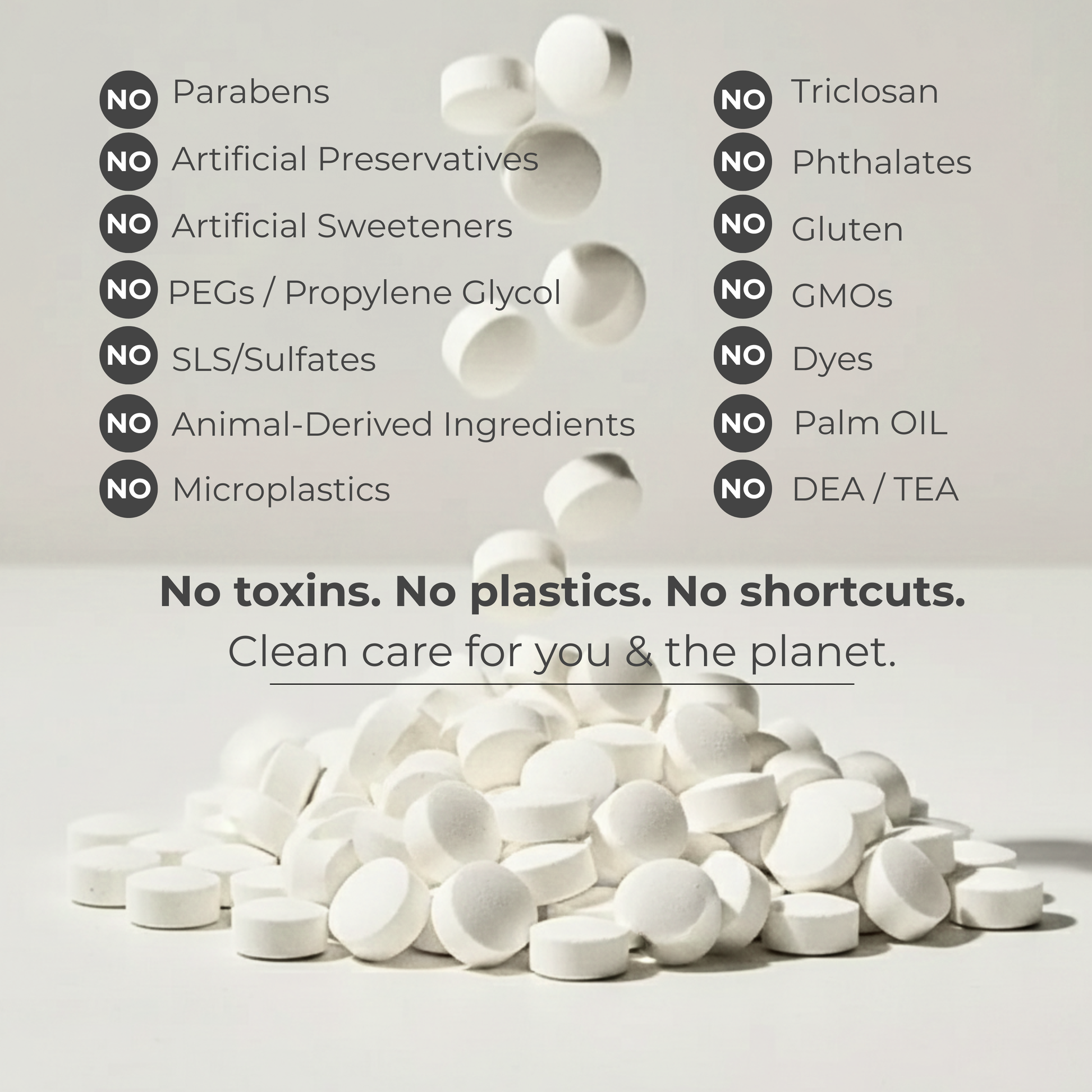 Fluoride Yuzu Mint Toothpaste Tablets — 1 Month Tidalove