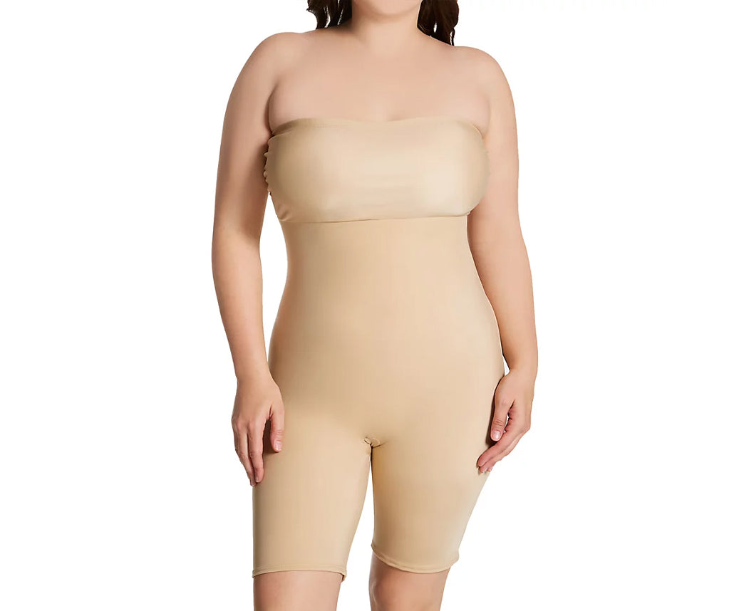 InstantFigure Plus Size Strapless Bandeau Bodyshorts open gusset WBS011C InstantFigure INC