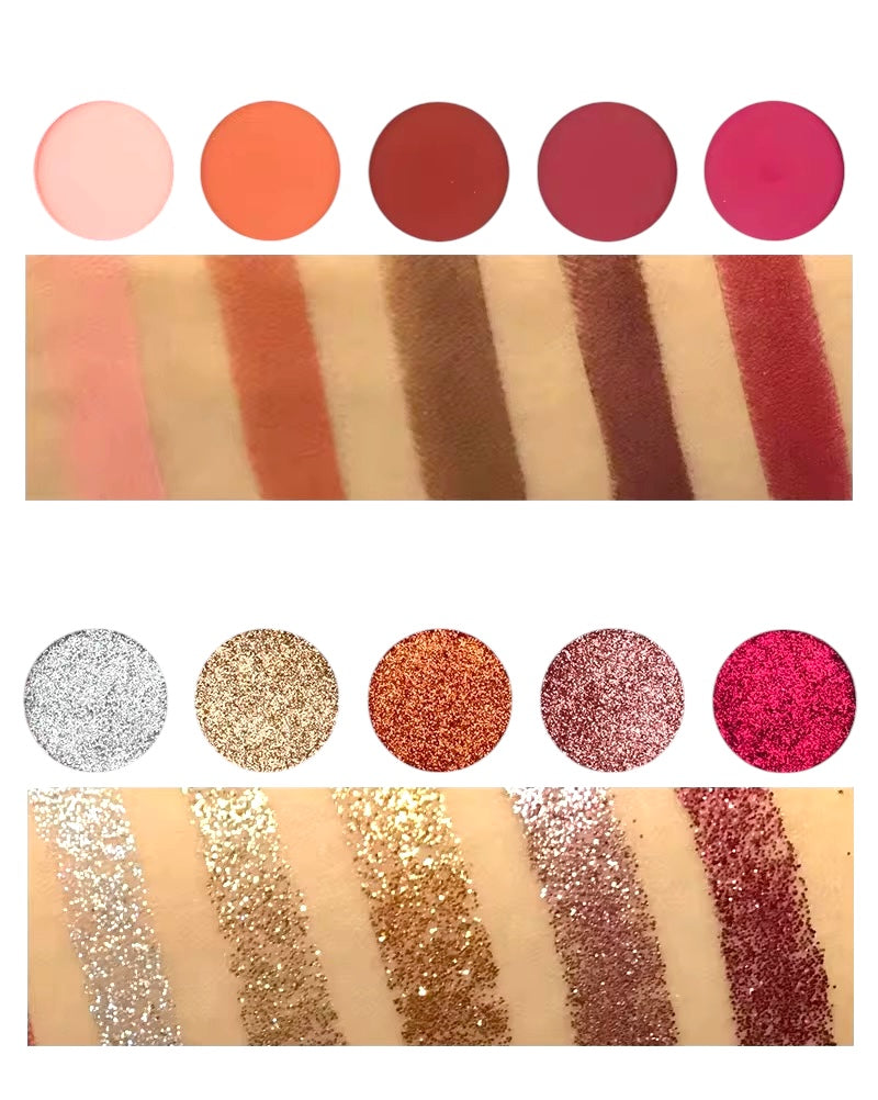 Ashunta Sheriff Beauty Unicorn II Glitter & Matte Shadow Palette Ashunta Sheriff Beauty