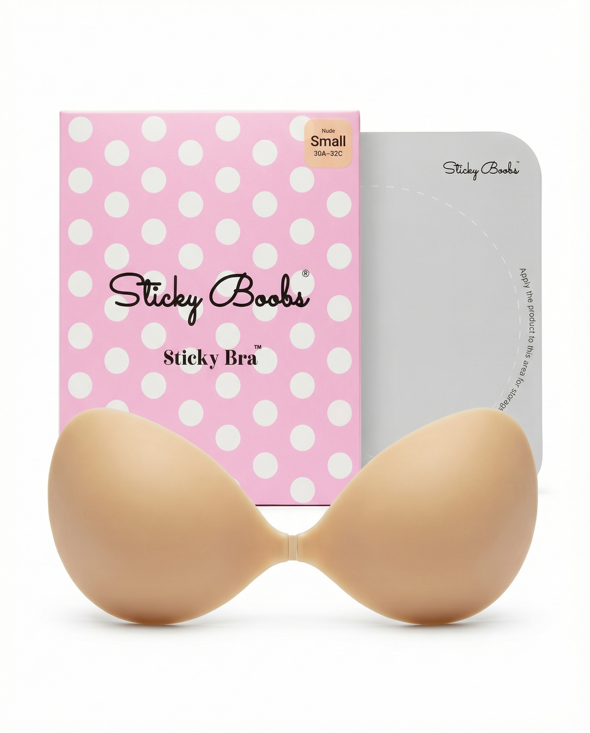 Sticky Boobs Sticky Bra – Adhesive Push-Up Backless Strapless Bra Sticky Boobs