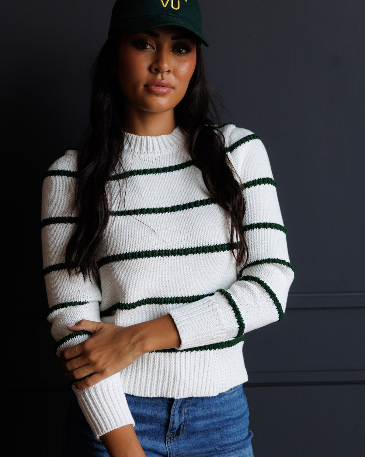 Stitch Stripe Crew Downeast