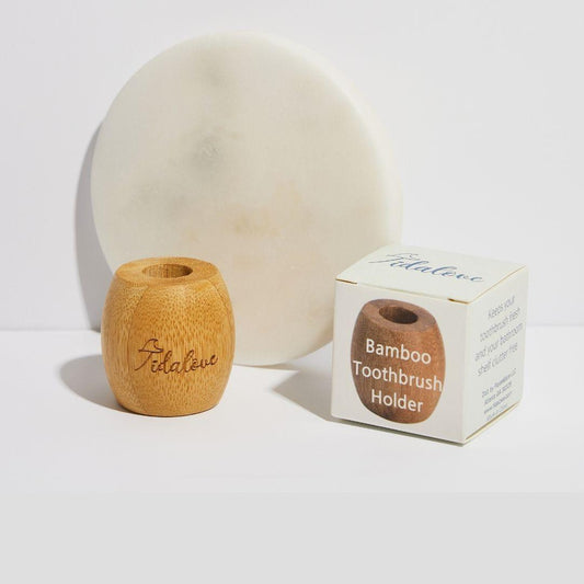 Bamboo Toothbrush Holder Twin Pack Tidalove