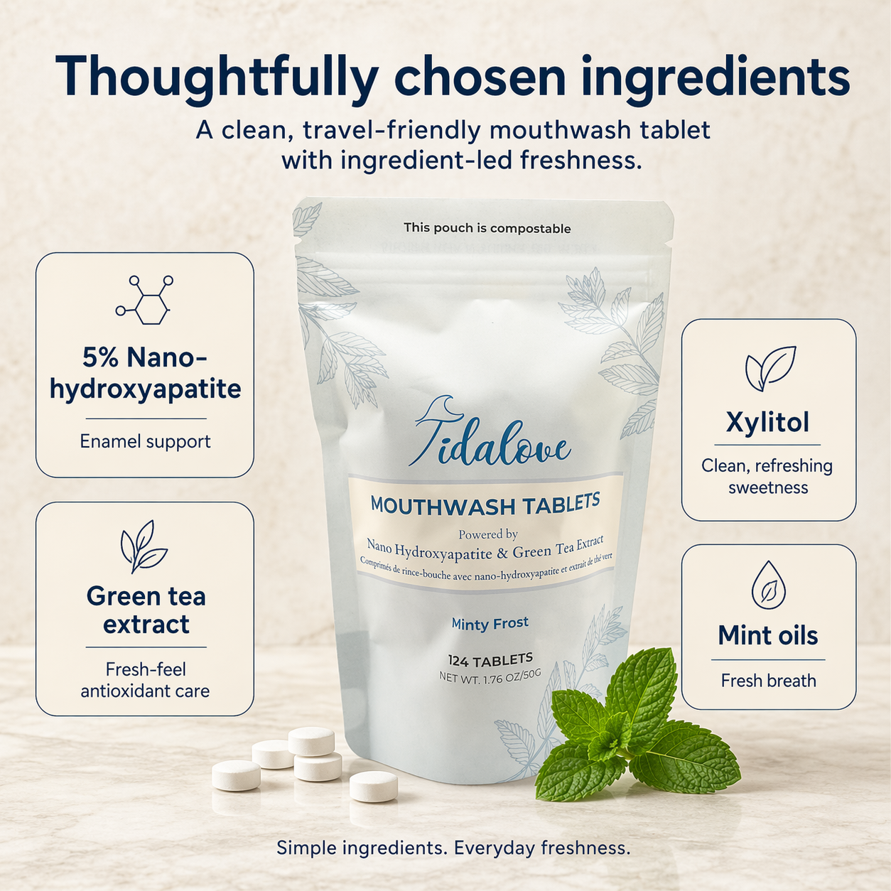 Mouthwash Tablets Tidalove