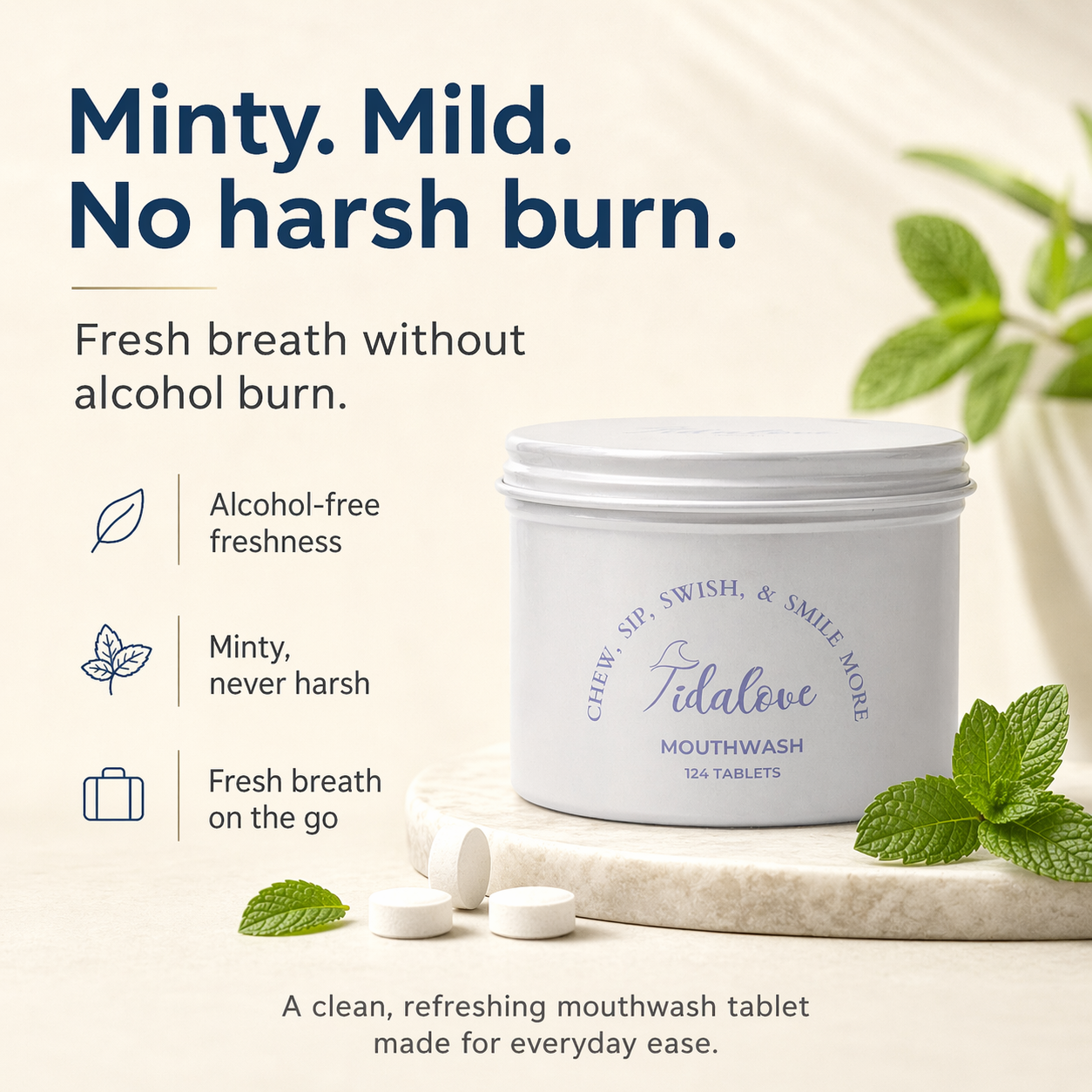 Mouthwash Tablets Tidalove