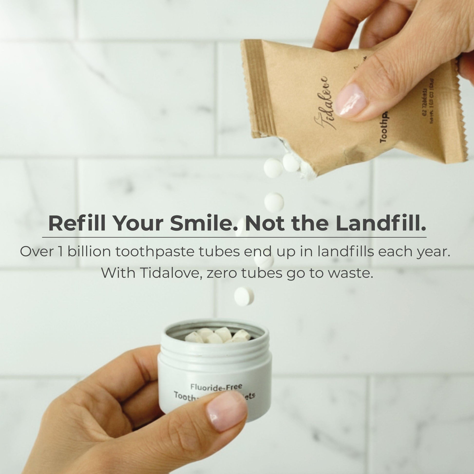 Fluoride Cinnamon Toothpaste Tablets — 1 Month Tidalove