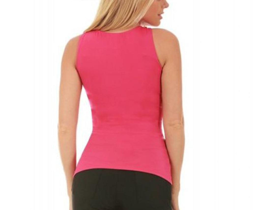 InstantFigure Activewear Compression Hi-Back Shirred Tank Top WA40011 InstantFigure INC
