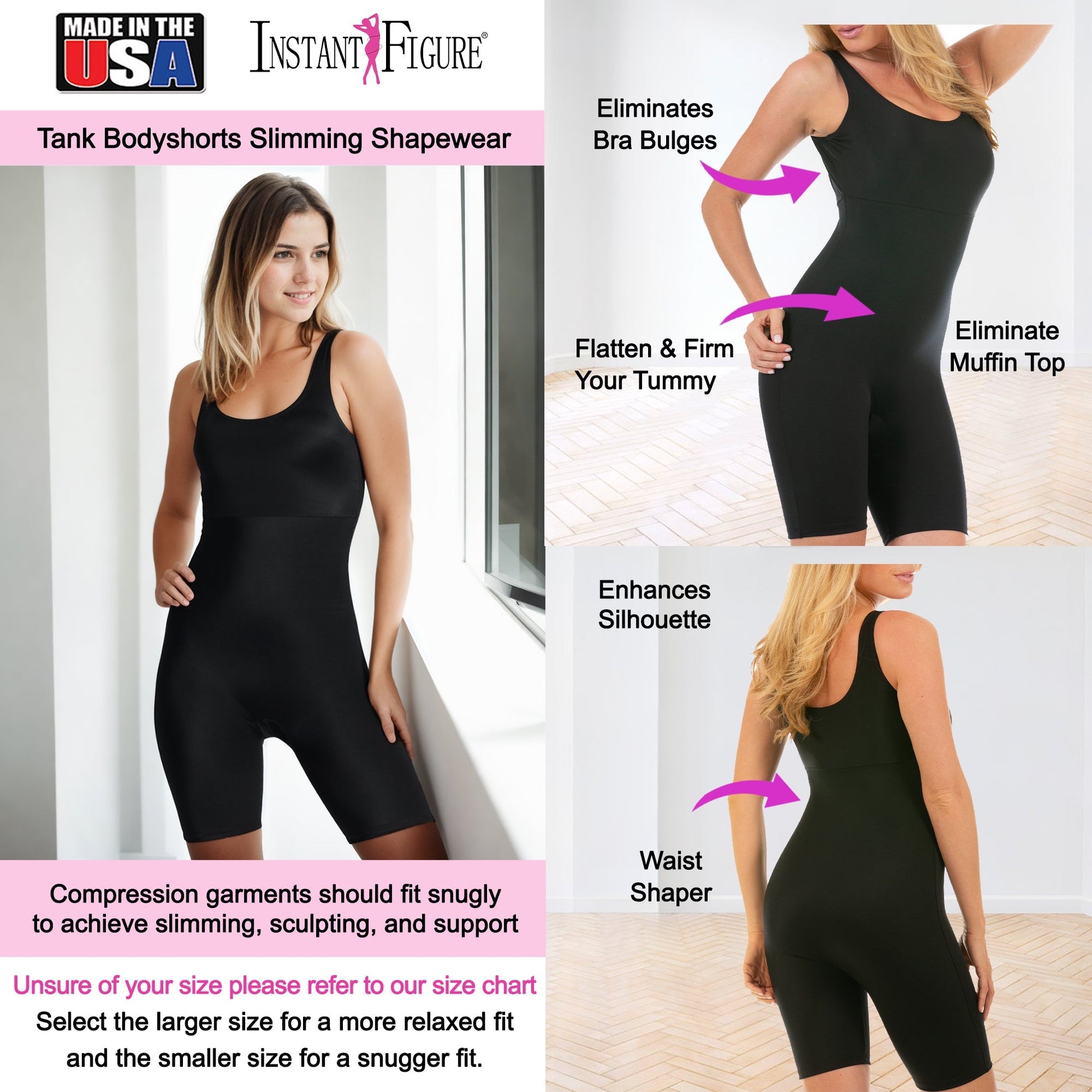 InstantFigure Bodyshorts Shapewear WB40061 InstantFigure INC