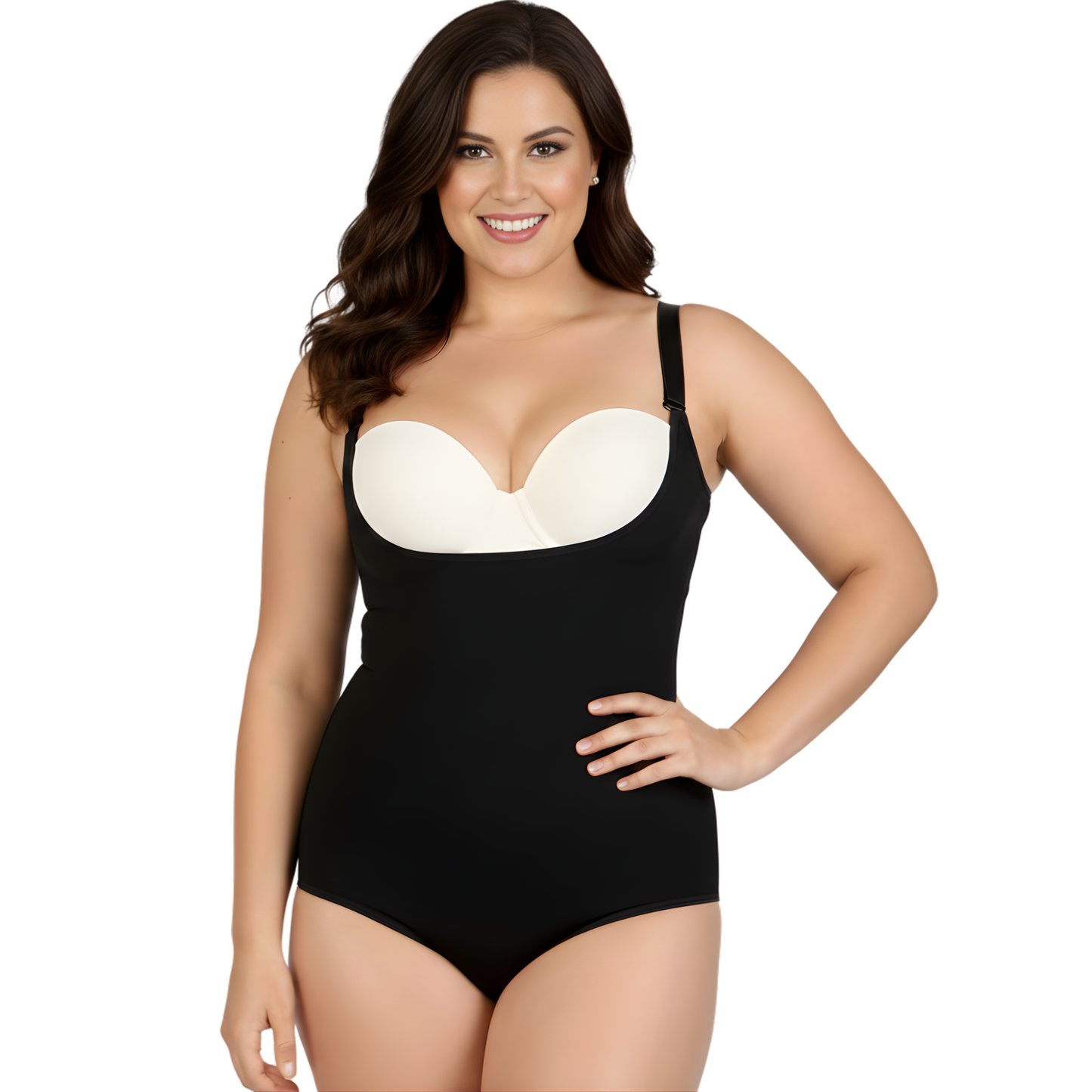 InstantFigure Plus Size Undersbust Brief with adj Bra Straps WBBS009C InstantFigure INC