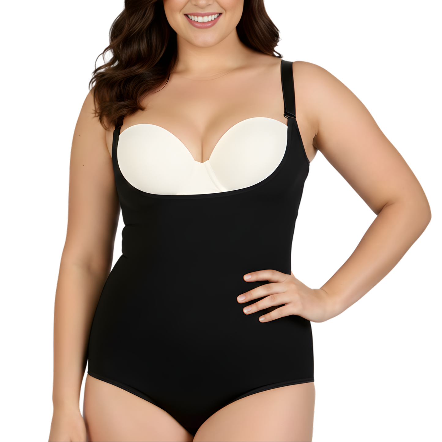 InstantFigure Plus Size Undersbust Brief with adj Bra Straps WBBS009C InstantFigure INC
