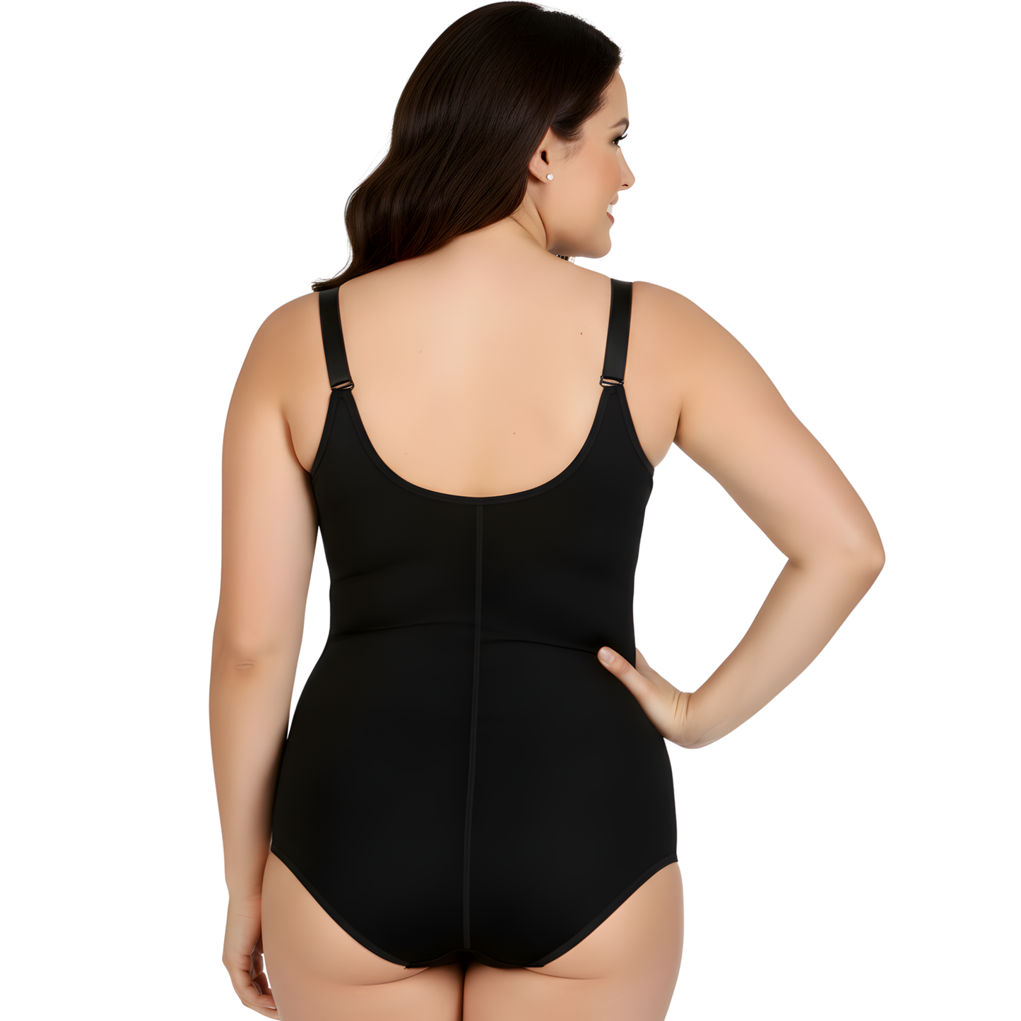 InstantFigure Plus Size Undersbust Brief with adj Bra Straps WBBS009C InstantFigure INC