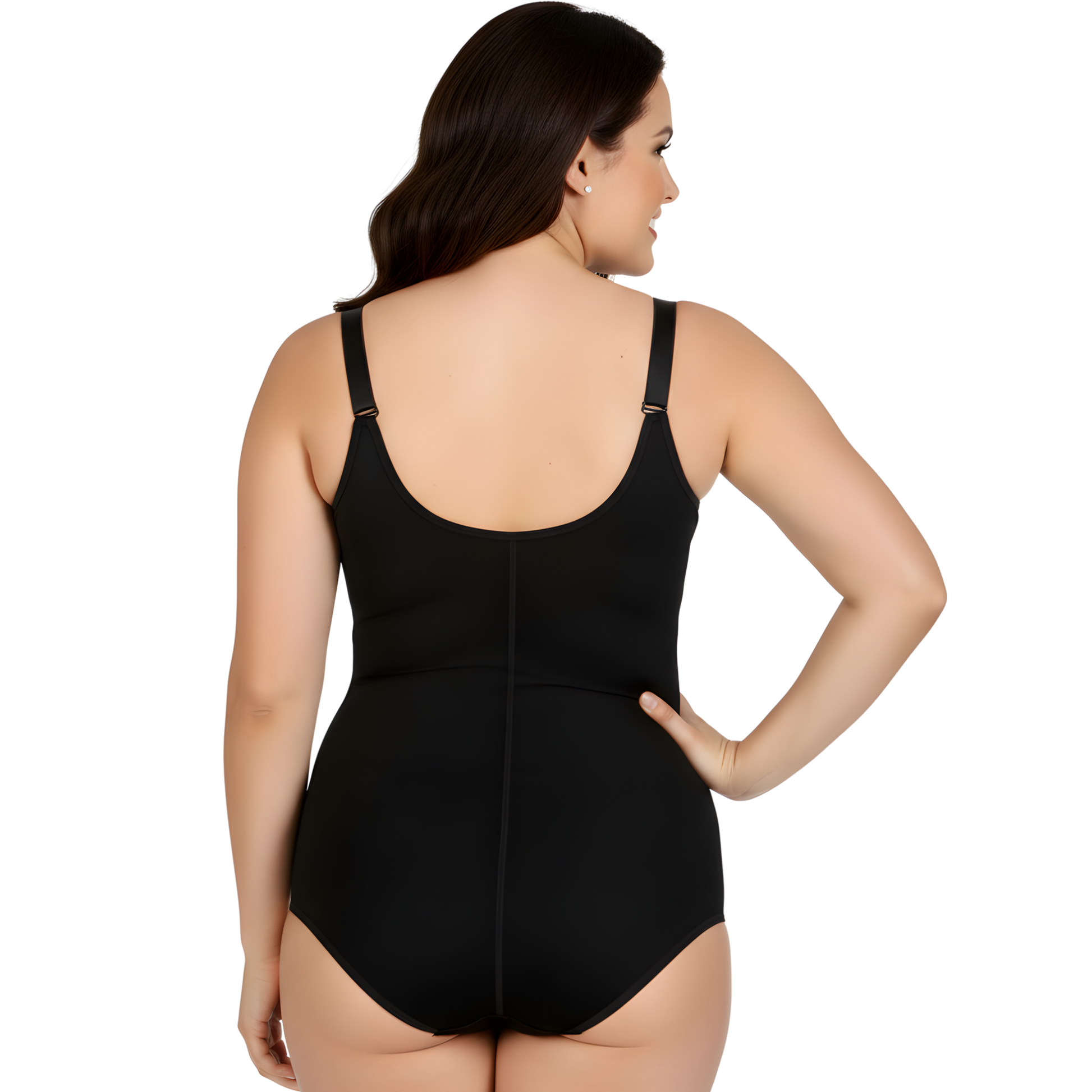 InstantFigure Plus Size Undersbust Brief with adj Bra Straps WBBS009C InstantFigure INC