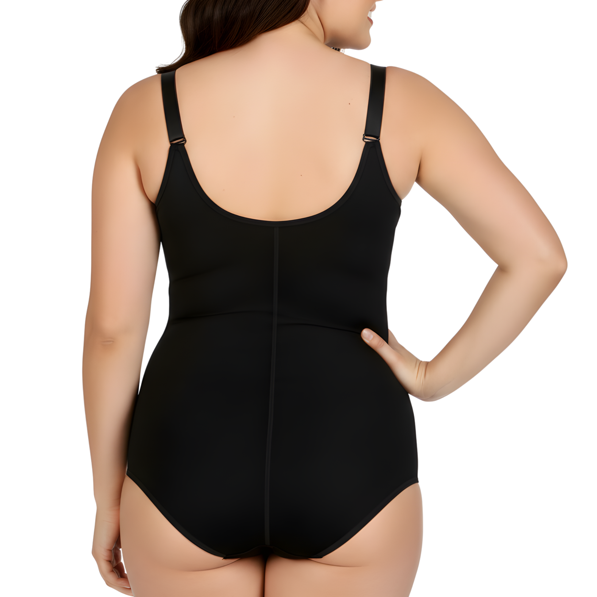 InstantFigure Plus Size Undersbust Brief with adj Bra Straps WBBS009C InstantFigure INC