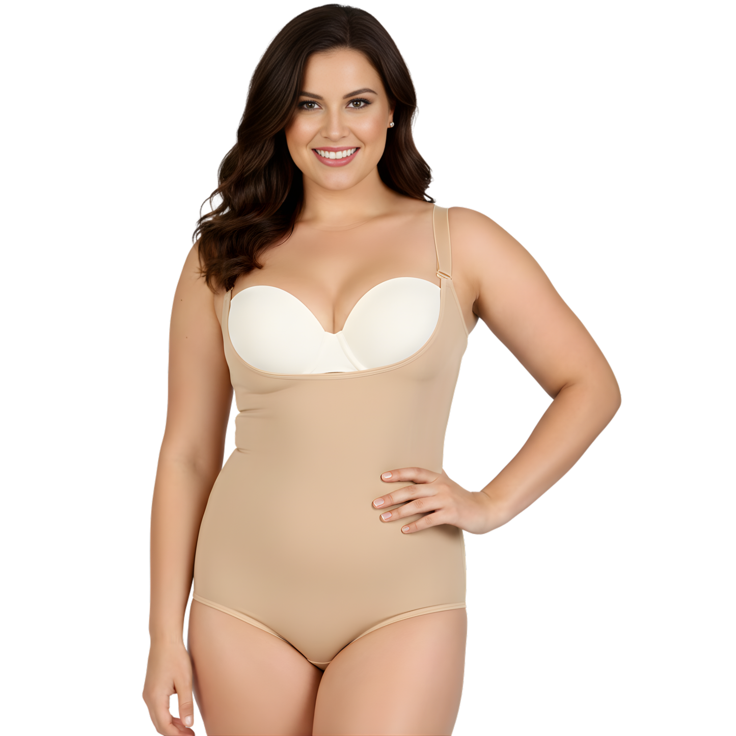 InstantFigure Plus Size Undersbust Brief with adj Bra Straps WBBS009C InstantFigure INC