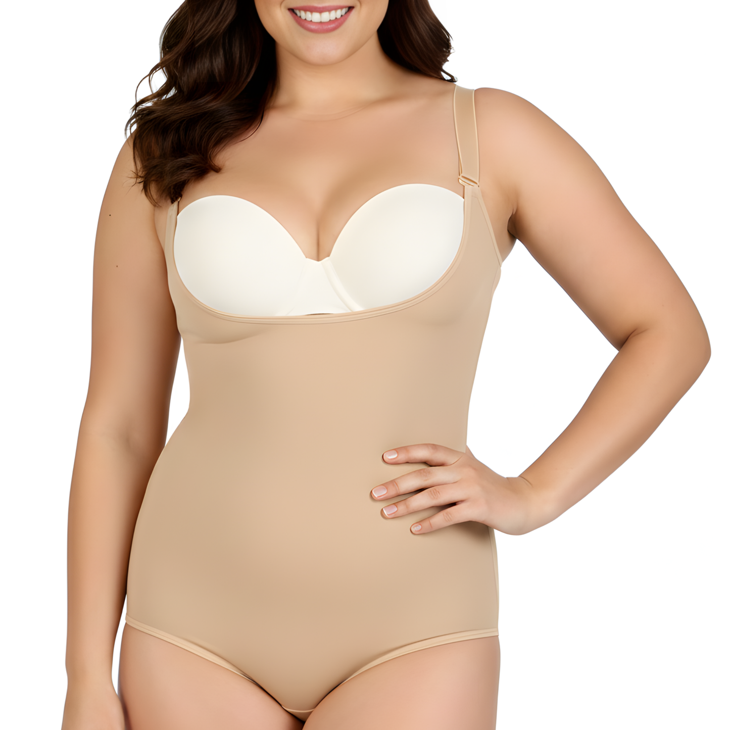 InstantFigure Plus Size Undersbust Brief with adj Bra Straps WBBS009C InstantFigure INC