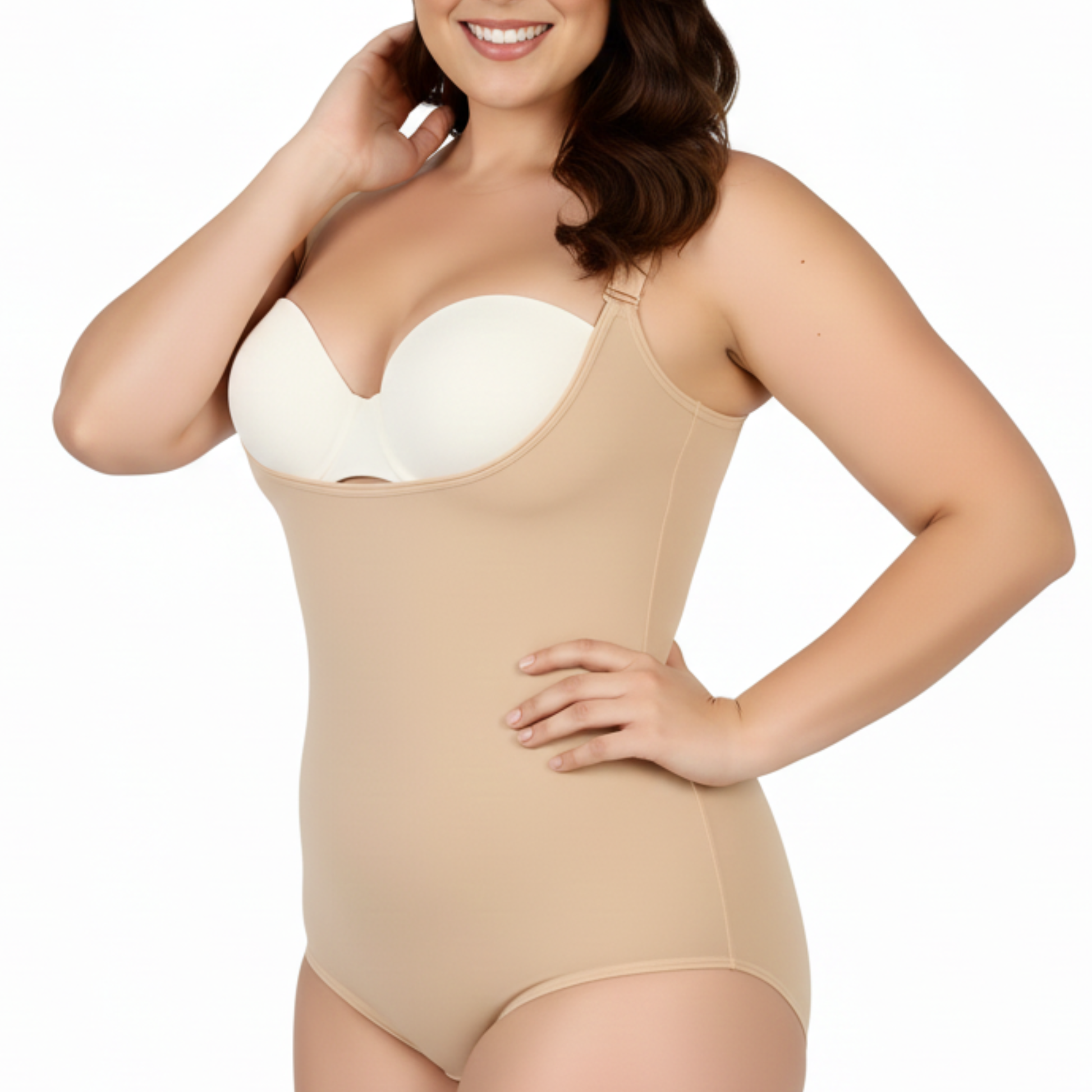 InstantFigure Plus Size Undersbust Brief with adj Bra Straps WBBS009C InstantFigure INC