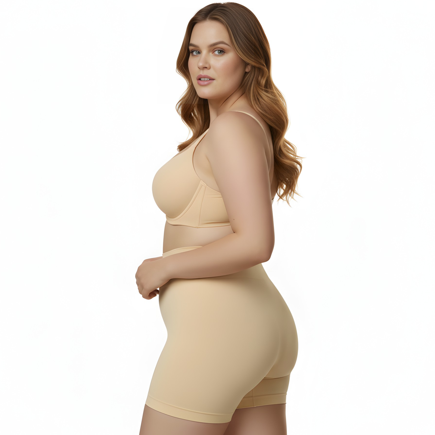 InstantFigure Plus Size Hi-Waist Boy Shorts WBSH010C InstantFigure INC
