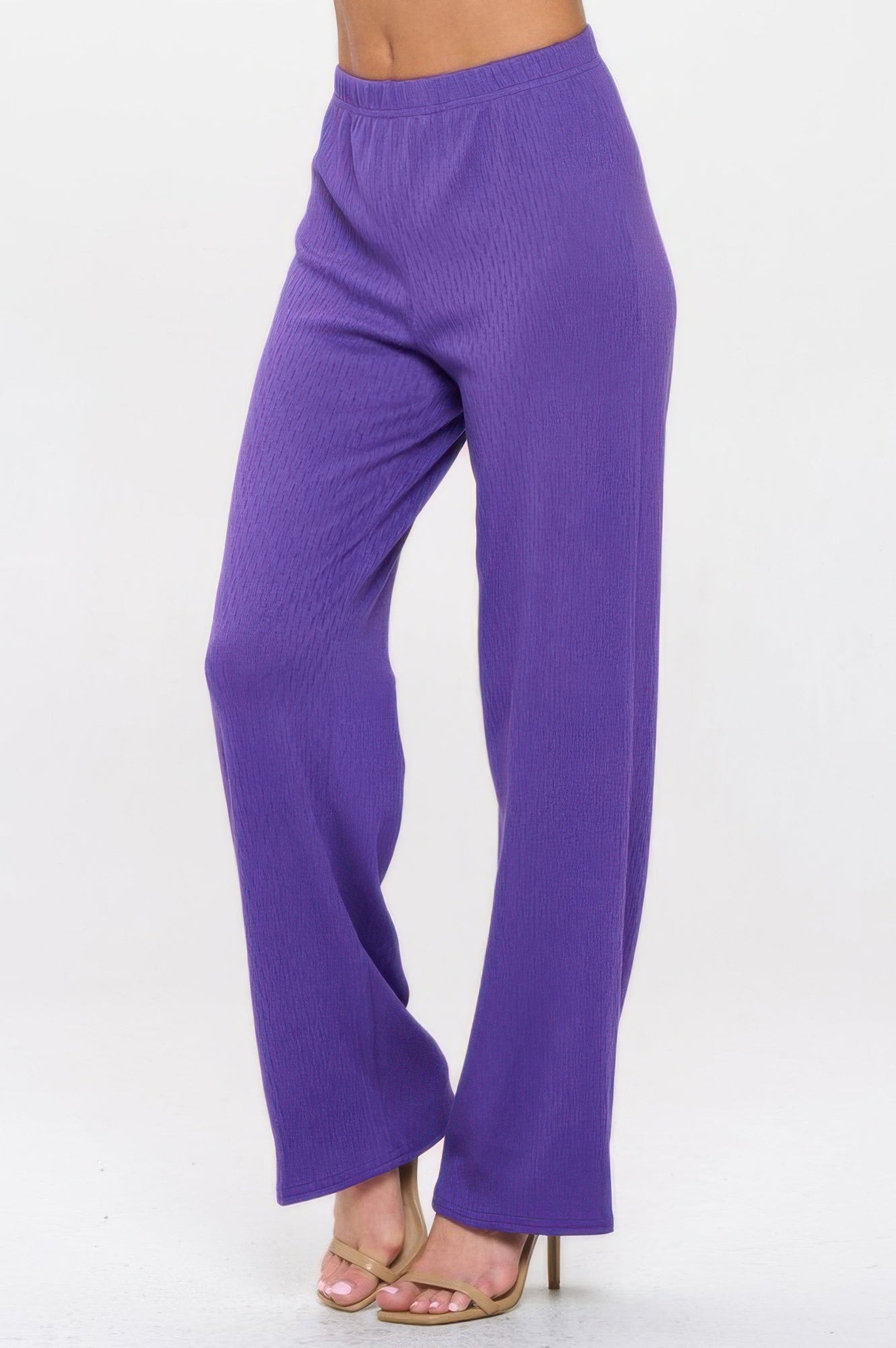 Cotton Acetate Flared Pants