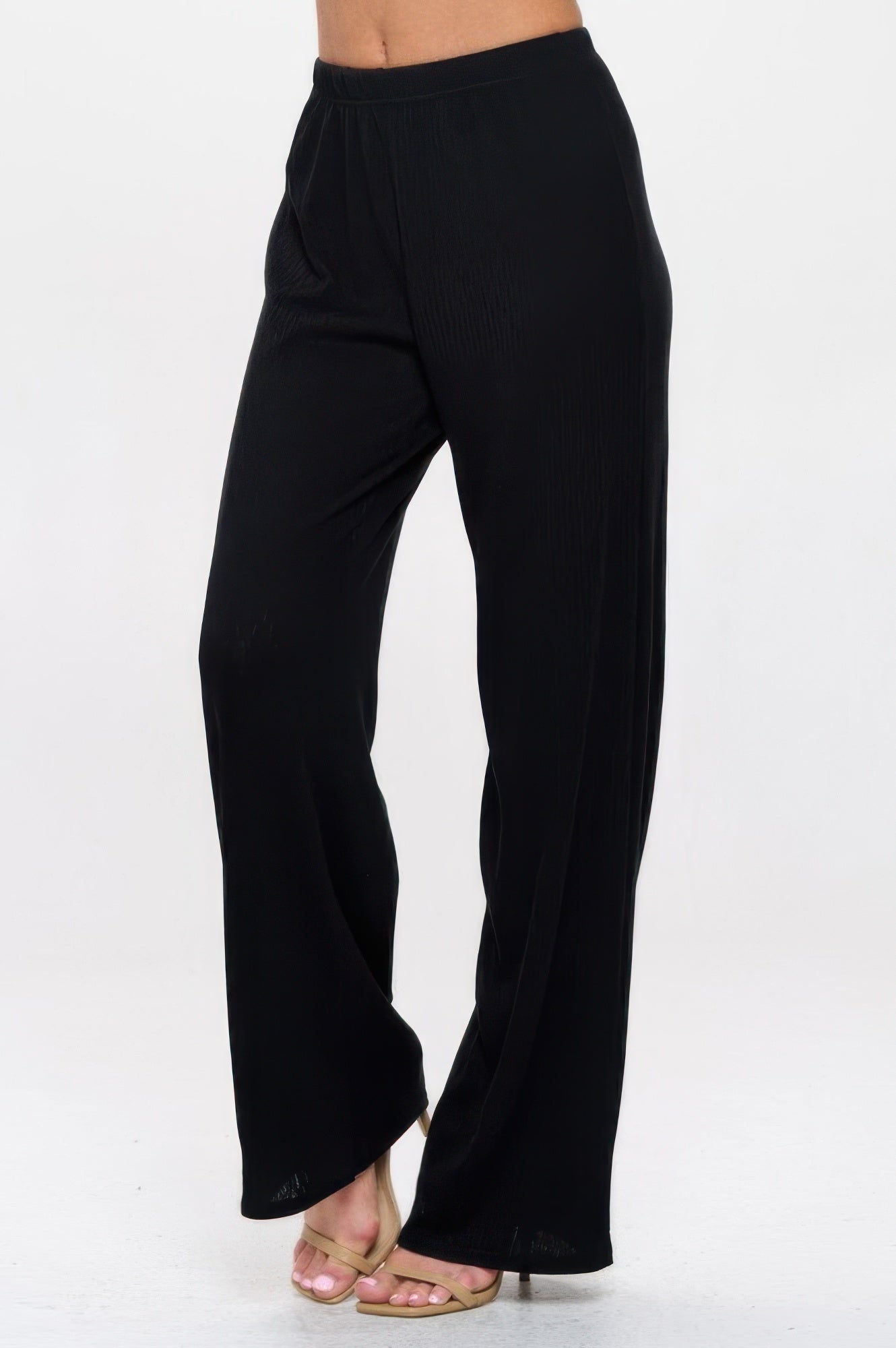 Cotton Acetate Flared Pants