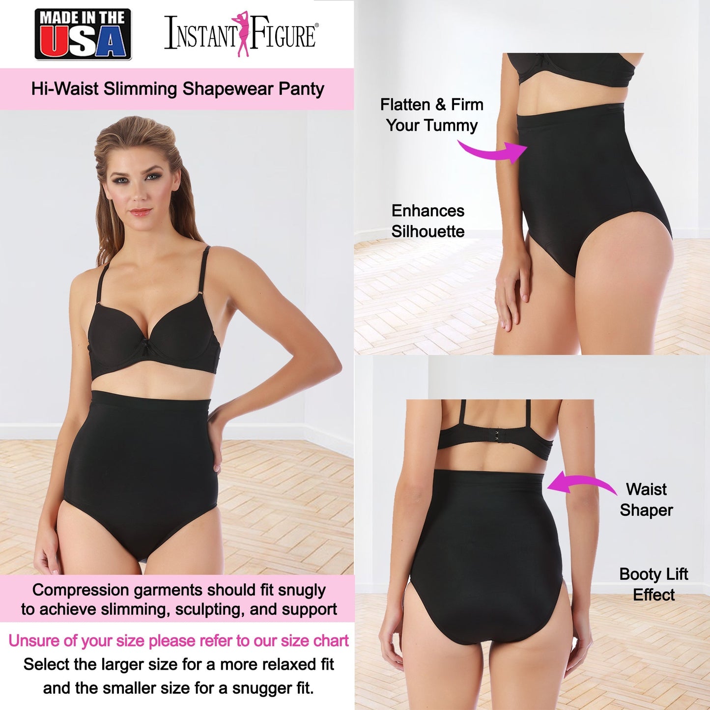 InstantFigure Shapewear Hi-waist Slimming Panty WPY019 InstantFigure INC