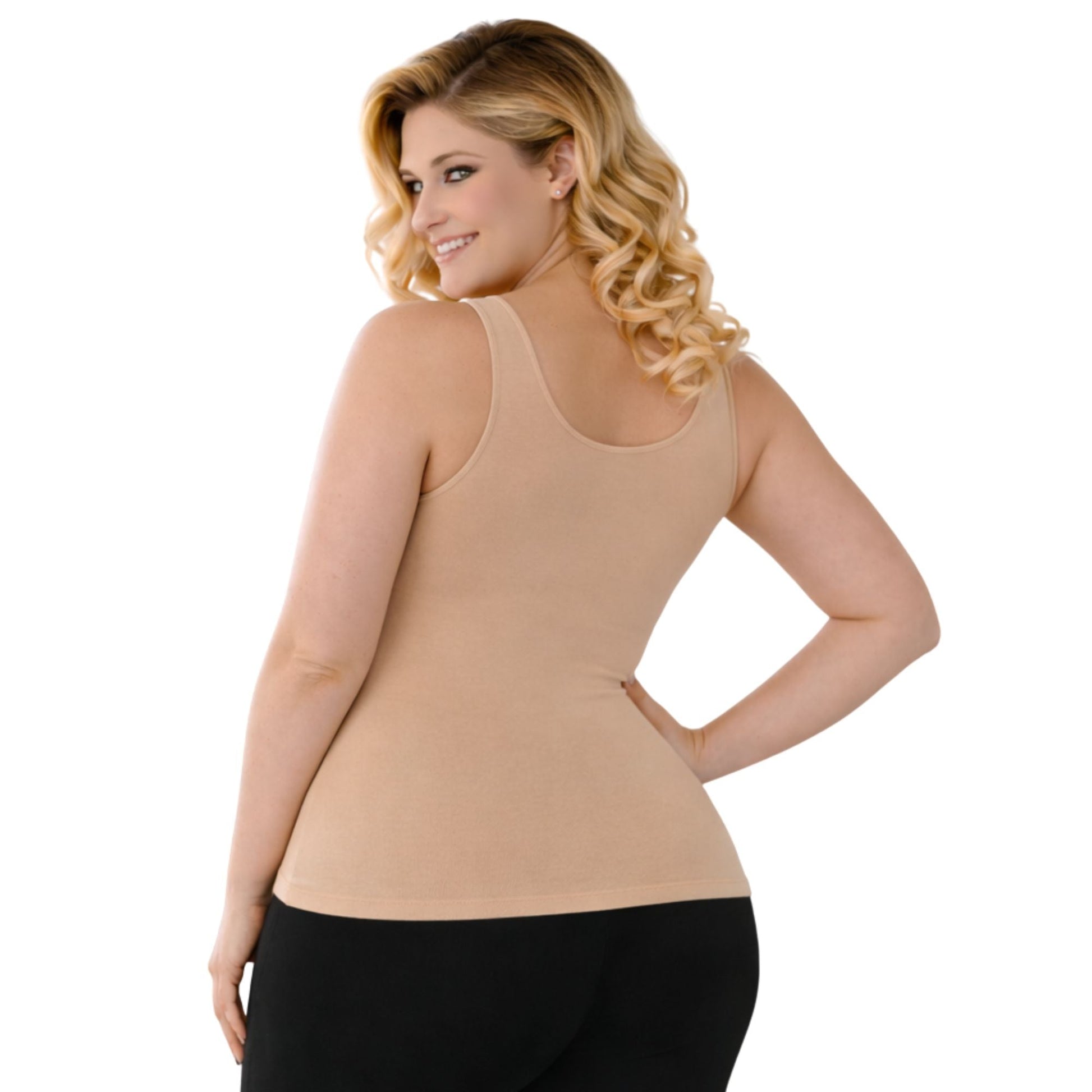 InstantFigure Plus Size Empire Seam Tank Top WT4061C InstantFigure INC