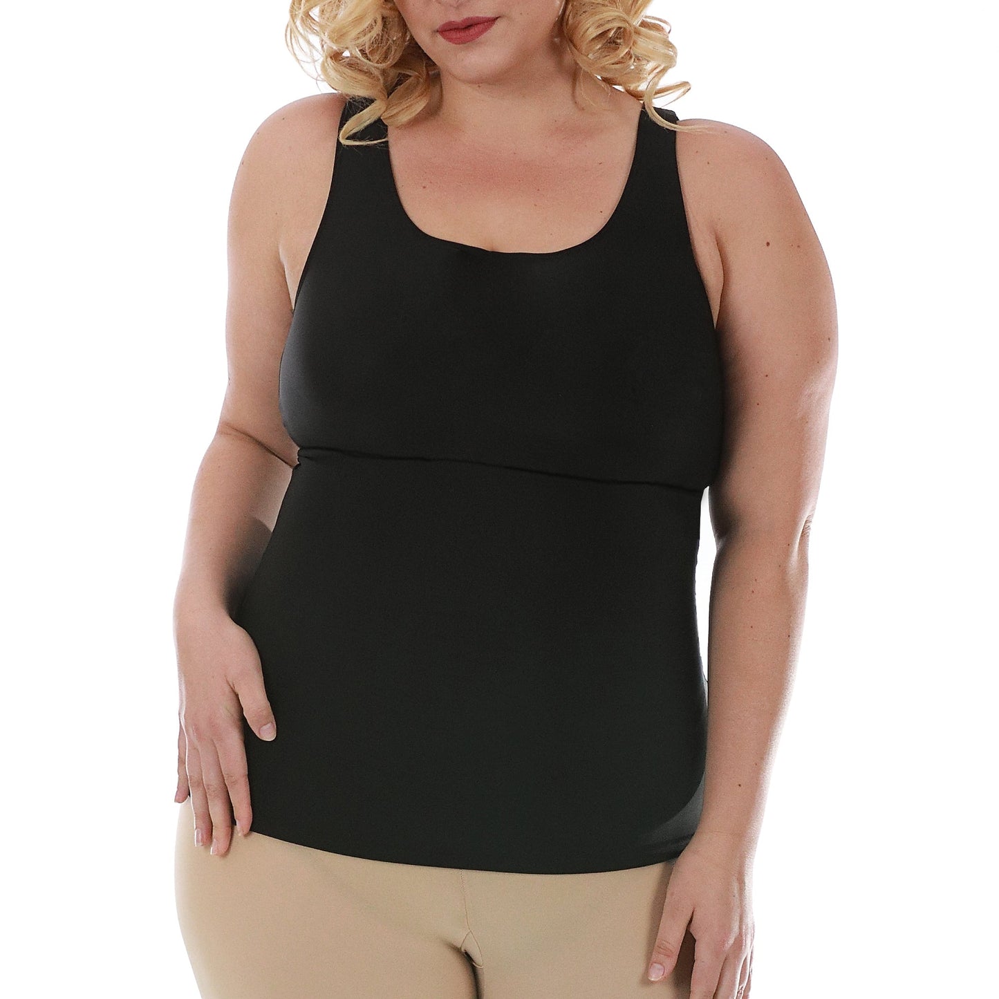 InstantFigure Plus Size Empire Seam Tank Top WT4061C InstantFigure INC