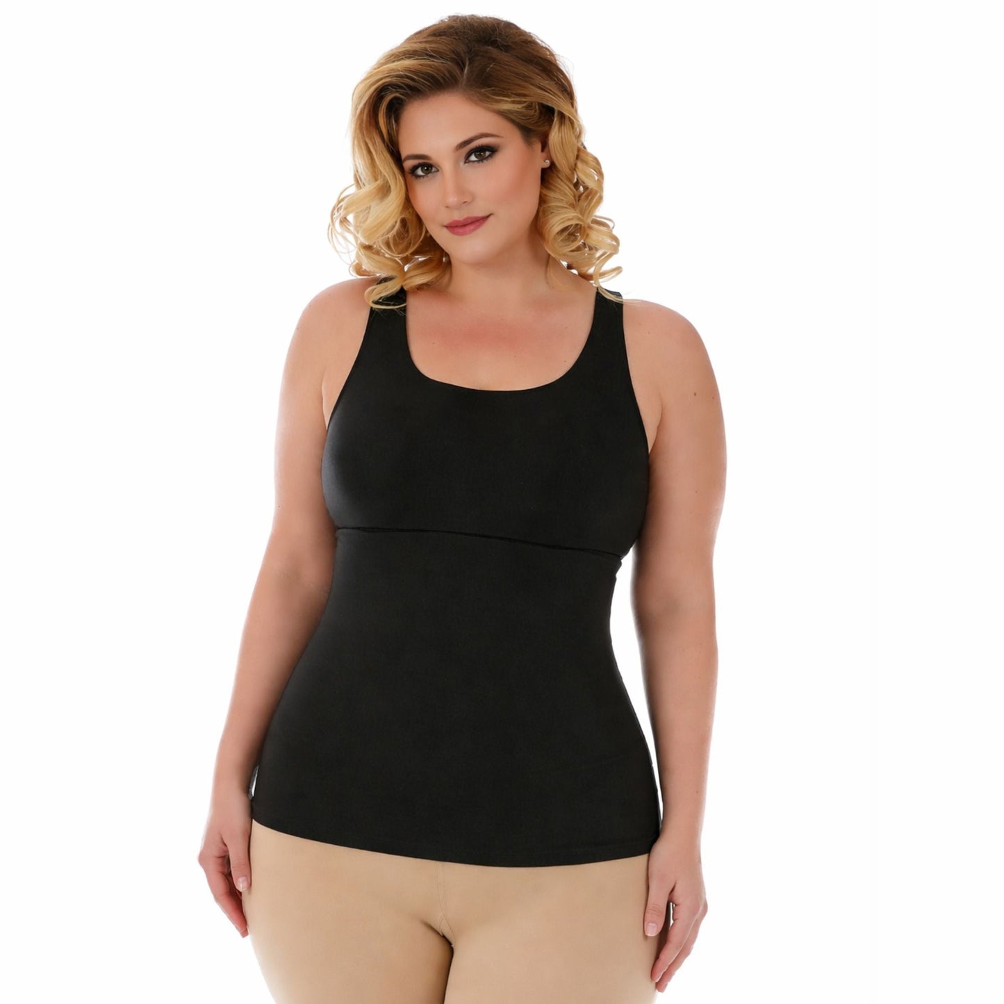 InstantFigure Plus Size Empire Seam Tank Top WT4061C InstantFigure INC