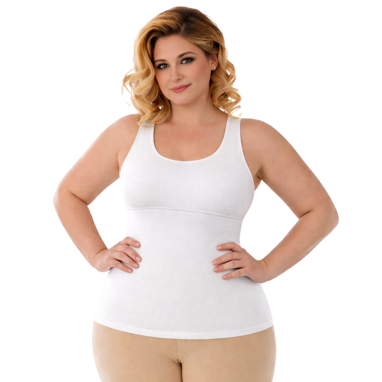 InstantFigure Plus Size Empire Seam Tank Top WT4061C InstantFigure INC