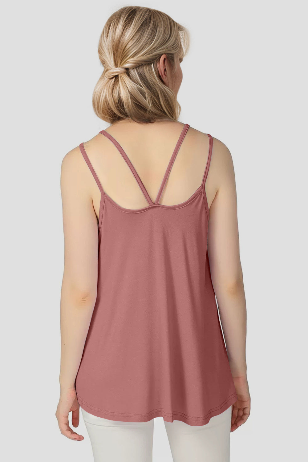 Basic Bae Bamboo Scoop Neck Double Spaghetti Straps Cami ShopBasicbae