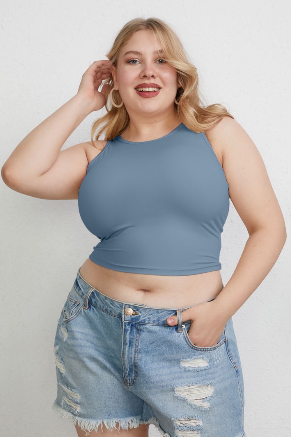 Basic Bae Full Size Round Neck Slim Tank ShopBasicbae