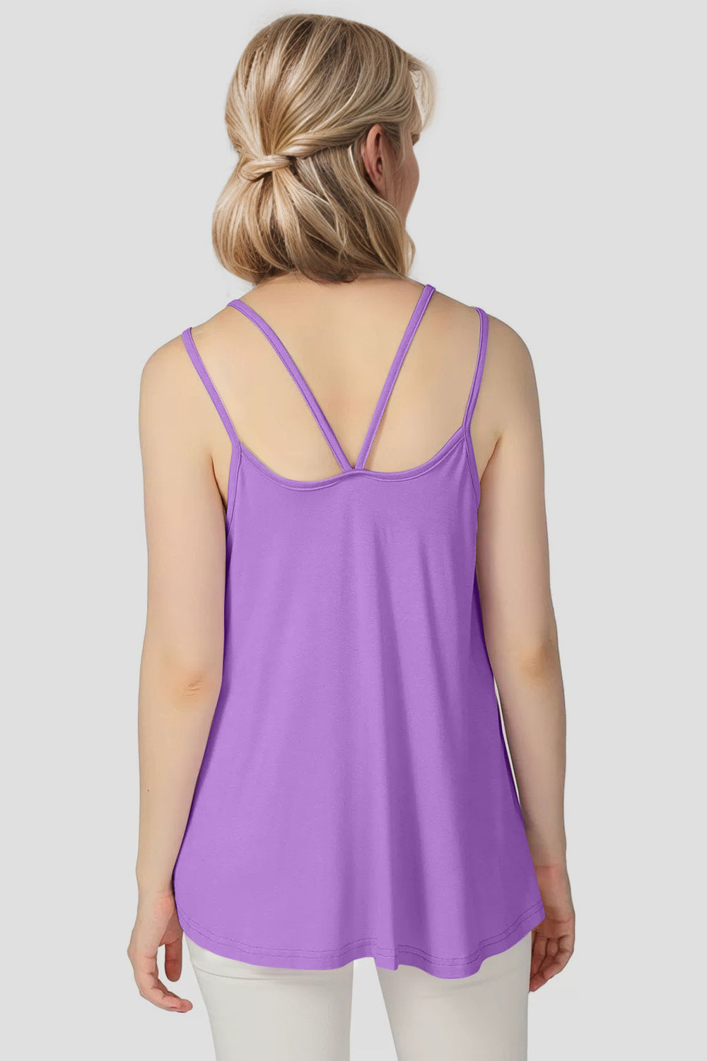 Basic Bae Bamboo Scoop Neck Double Spaghetti Straps Cami ShopBasicbae