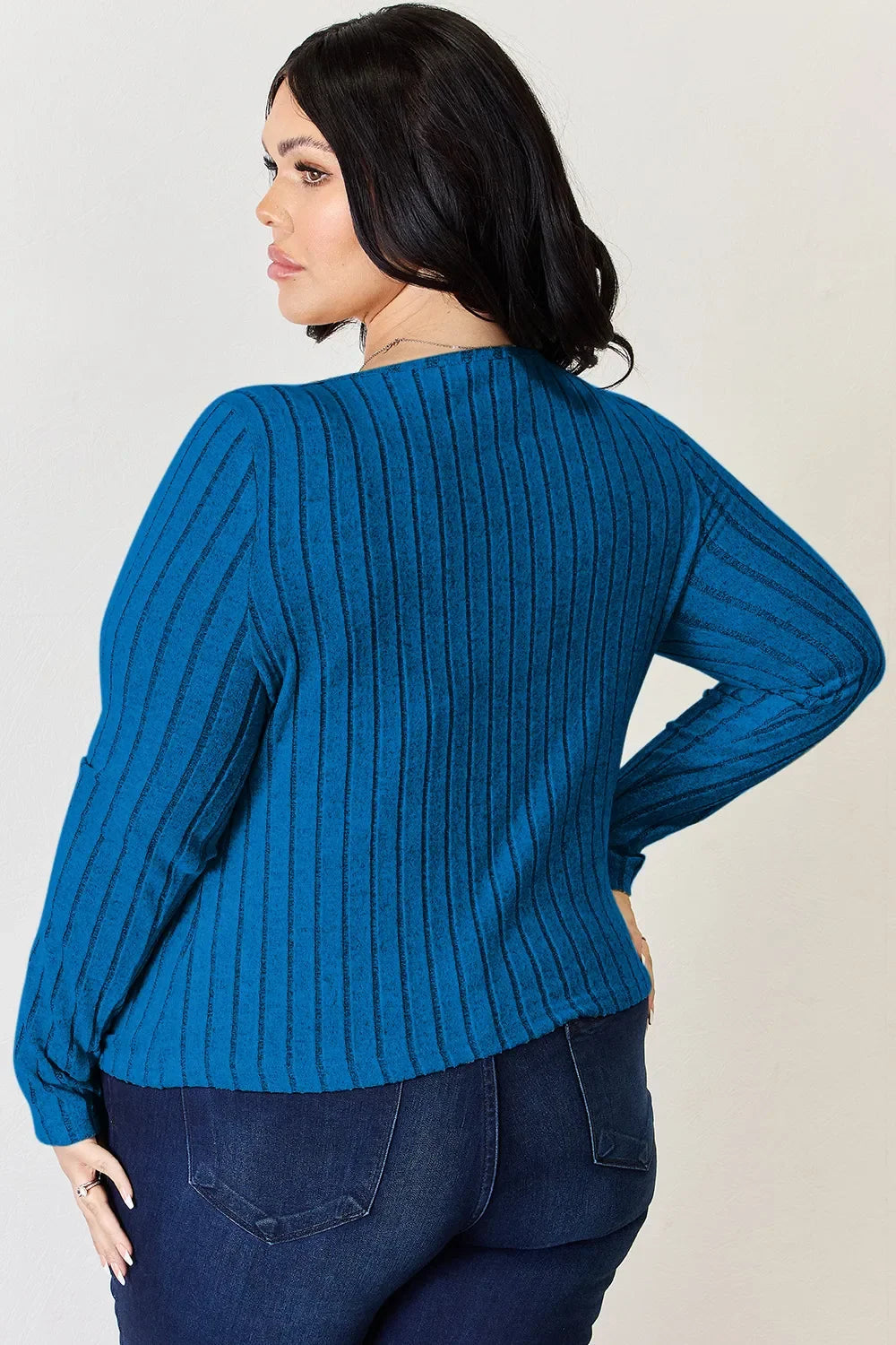 Basic Bae Full Size Ribbed Long Sleeve T-Shirt ShopBasicbae