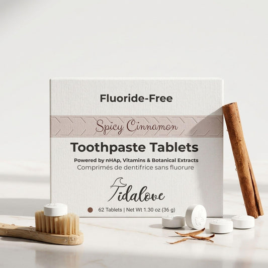 Fluoride-Free Cinnamon Toothpaste Tablets — 1 Month Tidalove