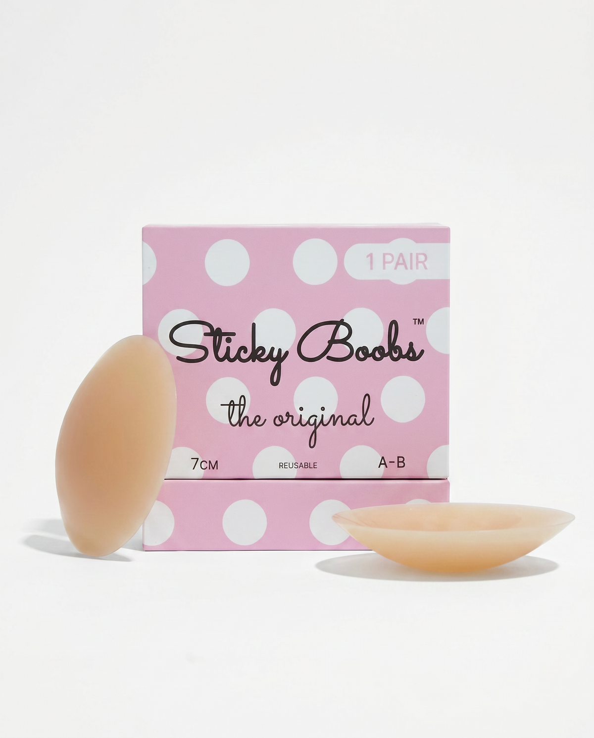 The Original Sticky Boobs – Adhesive Silicone Nipple Covers Sticky Boobs