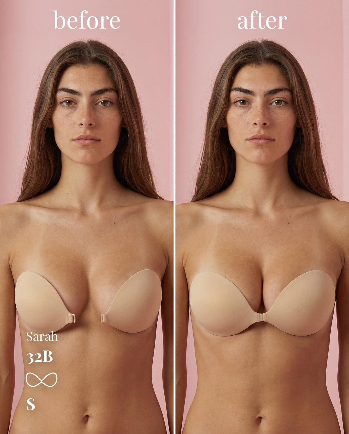 Sticky Boobs Sticky Bra – Adhesive Push-Up Backless Strapless Bra Sticky Boobs