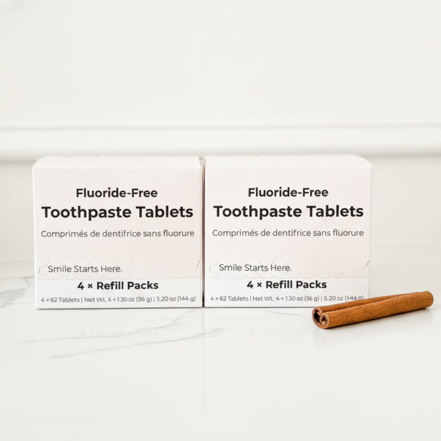 Fluoride-Free Cinnamon Toothpaste Tablets — 4 Months Tidalove