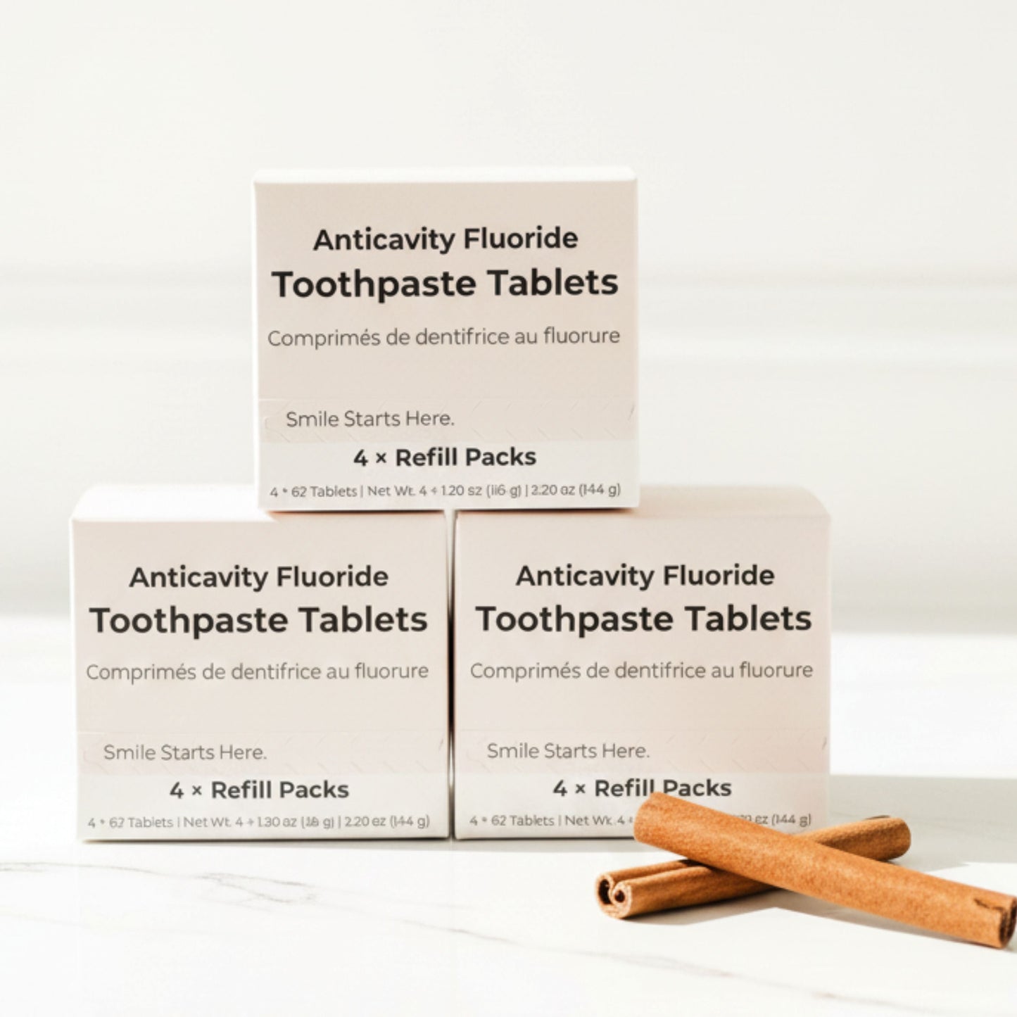 Fluoride Cinnamon Toothpaste Tablets — 4 Months Tidalove