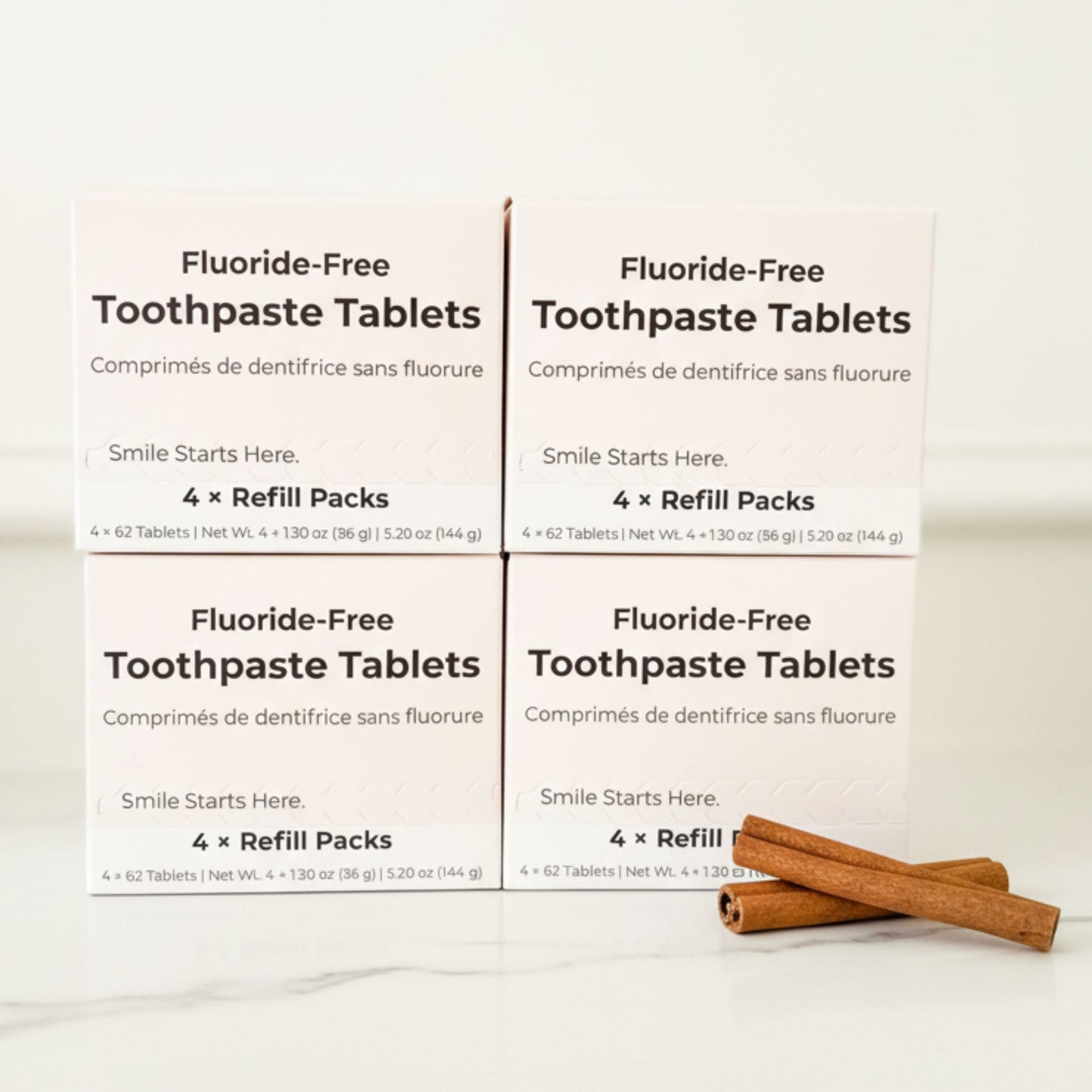 Fluoride-Free Cinnamon Toothpaste Tablets — 4 Months Tidalove