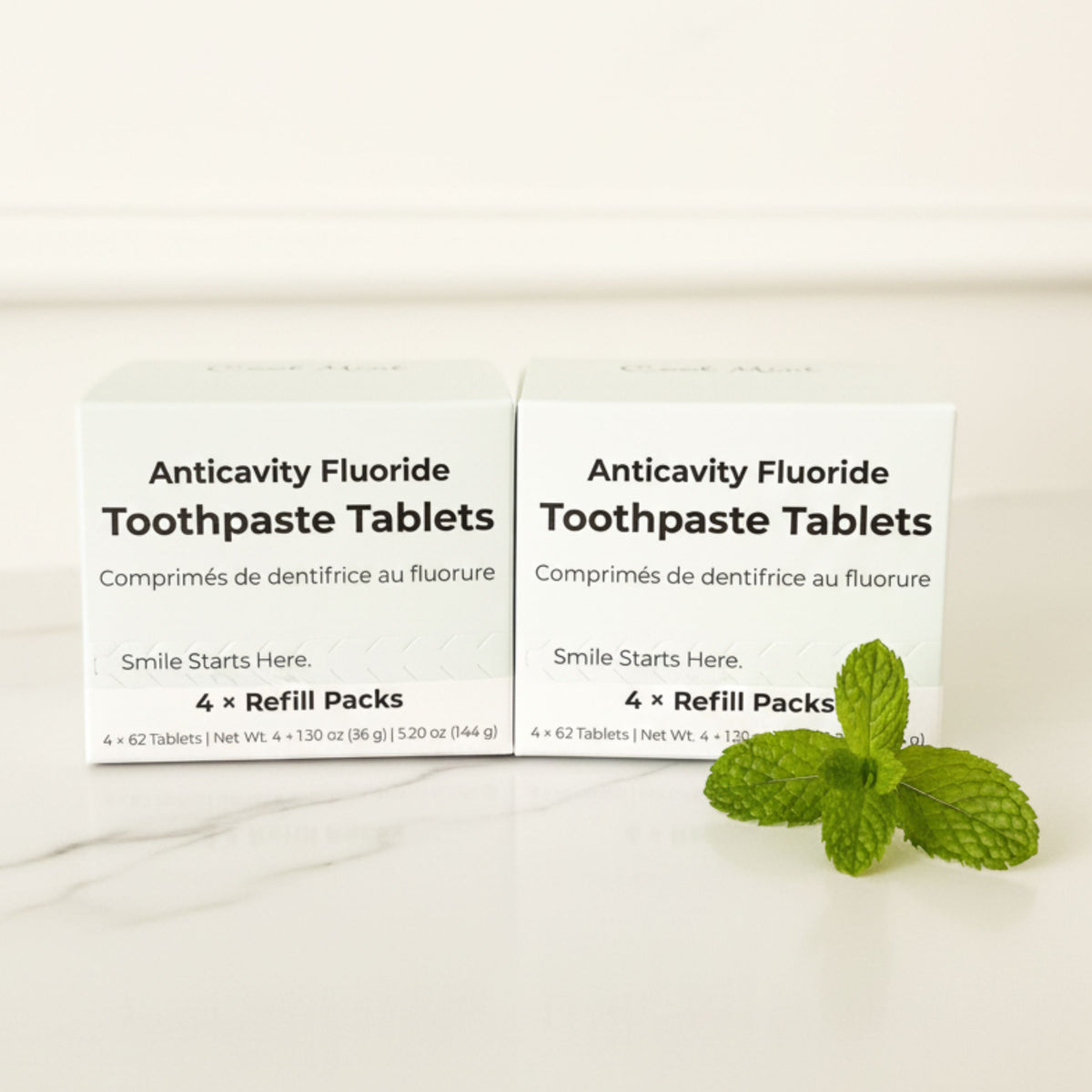 Fluoride Cool Mint Toothpaste Tablets — 4 Months Tidalove
