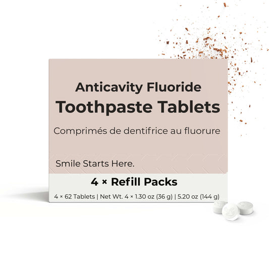 Fluoride Cinnamon Toothpaste Tablets — 4 Months Tidalove
