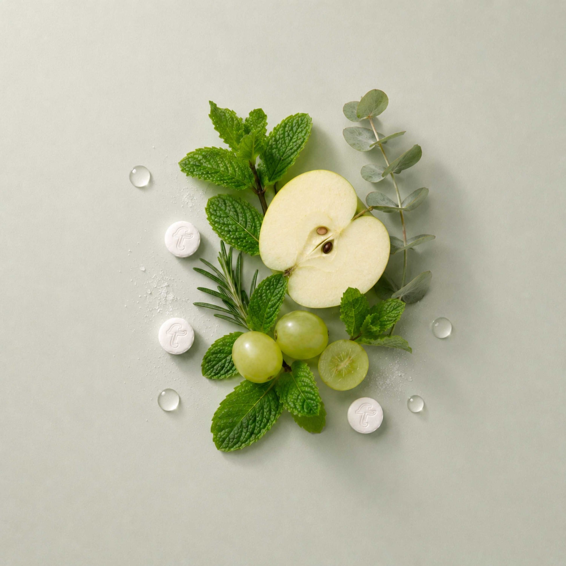 Fluoride-Free Cool Mint Toothpaste Tablets — 4 Months Tidalove