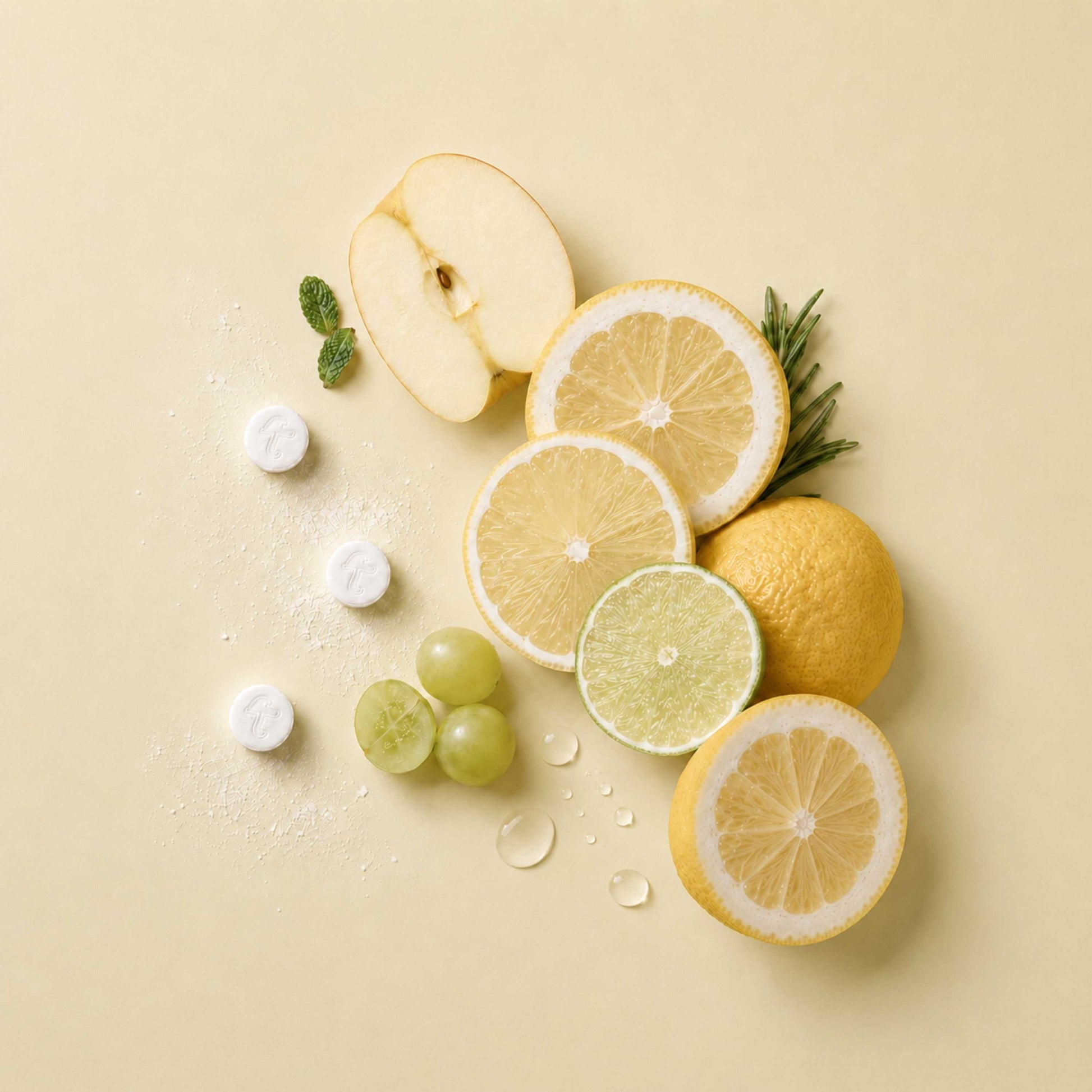 Fluoride Yuzu Mint Toothpaste Tablets — 4 Months Tidalove
