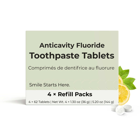 Fluoride Yuzu Mint Toothpaste Tablets — 4 Months Tidalove