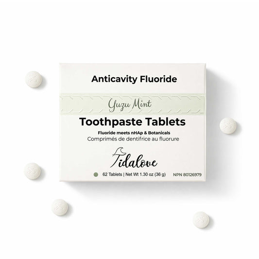 Fluoride Yuzu Mint Toothpaste Tablets — 1 Month Tidalove