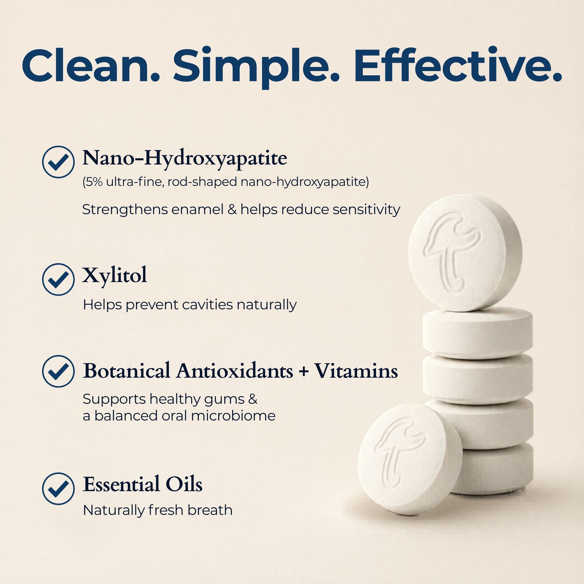 Fluoride Yuzu Mint Toothpaste Tablets — 1 Month Tidalove